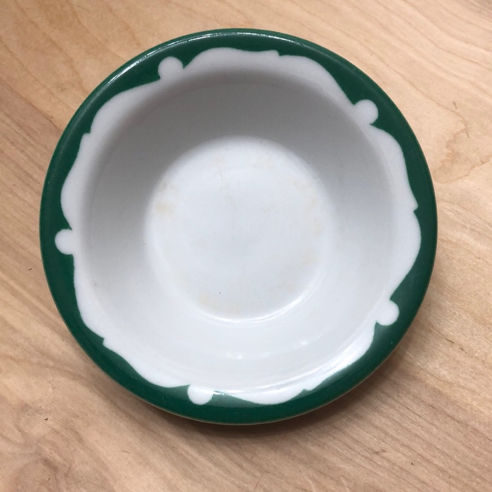 Vintage Shenango China Green Crest Bowl